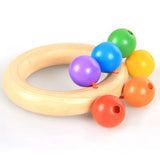 Wooden Baby Rattles Teeth Wooden Music Instrument Shaker Set Toy for 12+ Months kids