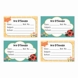 Personalized School Book Labels - Happy Spots