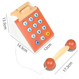 Wooden Retro Phone Role Play Telephone Toys