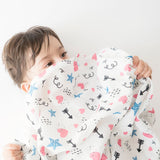 Doodle Arrows & Here, There - Organic Luxury Swaddles Set