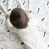 Doodle Arrows & Here, There - Organic Luxury Swaddles Set