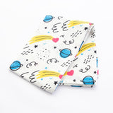 Doodle Space & Here There - Organic Luxury Swaddles Set