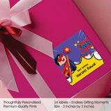 Gift Labels personalized - Hero Academy