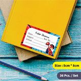 Personalized School Book Labels - Hero Power