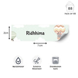 Waterproof Labels - Hot Air Balloon