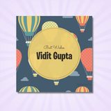Gift Tag - Hot Air Balloon