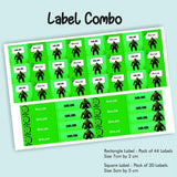 Label Combo - Hulk