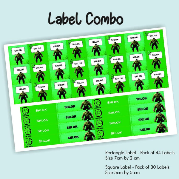 Label Combo - Hulk – Popup Kids