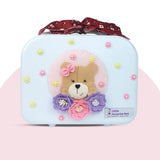 18 pcs Baby Pink Teddy Birthday Gift Hamper set for Baby Girl with travelling Suitcase