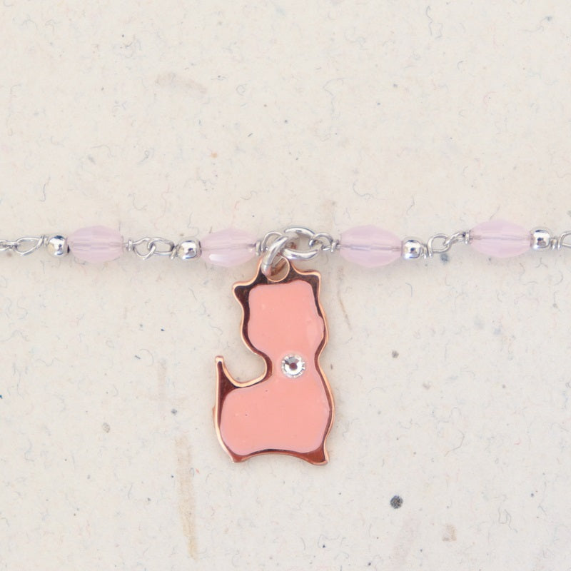Pink Kitty Bracelet