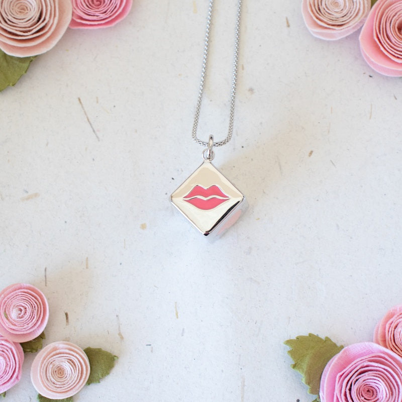 Cube Pendant Cube Pendant in White Gold Polish | 925 Silver | Girls' Jewelry – Popup ...