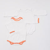 Orange Love Bodysuits (Full Sleeves)- Set Of 2