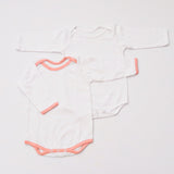 Peach Love Bodysuits (Full Sleeves)- Set Of 2