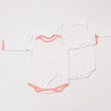 Peach Love Bodysuits (Full Sleeves)- Set Of 2