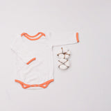 Orange Love Bodysuits (Full Sleeves)- Set Of 2