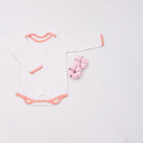 Peach Love Bodysuits (Full Sleeves)- Set Of 2