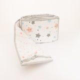 Twinkly Stars - Quilted Cot Bumper