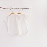 Basic White Bodysuits - Set Of 2