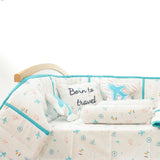 Lil Travellers - Quilted Cot Bumper