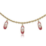 Sam K Ballet Station Bracelet. 14k gold plated.