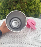 Flip Straw Tumbler | 900 ml - K Pop Pink