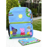 School Backpack with Pouch - Peppa Pig