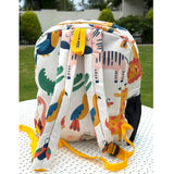 School Backpack with Pouch - Safari Animals