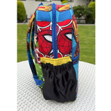 School Backpack with Pouch - Superheroes