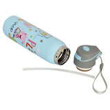 Youp Stainless Steel Blue Color Peppa Pig Theme Kids Insulated Double Wall Sipper Bottle Googlie - 500 ml