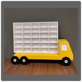 Monster Truck Garage - 30 slots - Toy Cars Organizer, Storage for Cars, Hot Wheels Organizer, Kids Room Decor