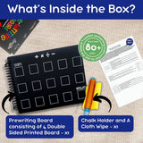 Berrybee 6-in-1 Montessori-Inspired Pre-Writing Board, Educational & Durable (Maths Level 2)