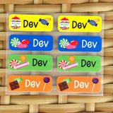 Iron On Labels (Rectangular) - Candy