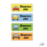 Iron On Labels (Rectangular) - Cars
