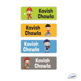 Iron On Labels (Rectangular) - Cute Little Boy