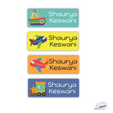 Iron On Labels (Rectangular) - Transport