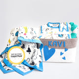 Doodle Hearts -Welcome Baby Gift Basket (Collective)