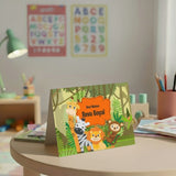 Personalised Gift notecard -Jungle Animal