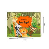 Personalised Gift notecard -Jungle Animal