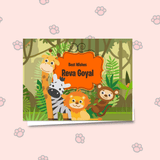 Personalised Gift notecard -Jungle Animal