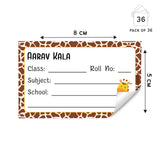 School Book Label - Jungle