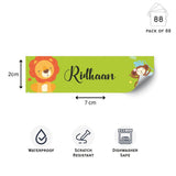 Waterproof Labels - Jungle Friends