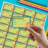 School Book Label - Jungle Friends