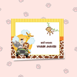 Personalised Gift Notecard - Jungle Safari