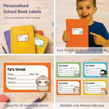Personalized School Book Labels - Kawaii Cuties