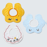 3 Pcs Set Panda Print Premium Adjustable Button Closure & Wide Shoulder Size Bibs