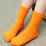 3pcs Fluoroscent Green, Orange, Yellow Socks set for kids, 2yrs - 5yrs