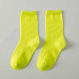 3pcs Fluoroscent Green, Violet, Pink Socks set for kids, 2yrs - 5yrs