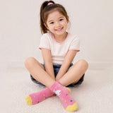 3pcs  Peach, Blue, Pink Animal print Socks set for kids