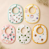 3 Pcs Set Zoo Print Premium Adjustable Button Closure & Wide Shoulder Size Bibs