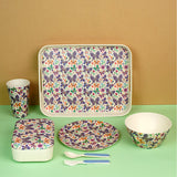 Butterfly Theme 7 pcs Eco friendly Bamboo Fibre Meal set